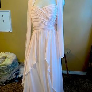 Bridesmaid Peach Dress